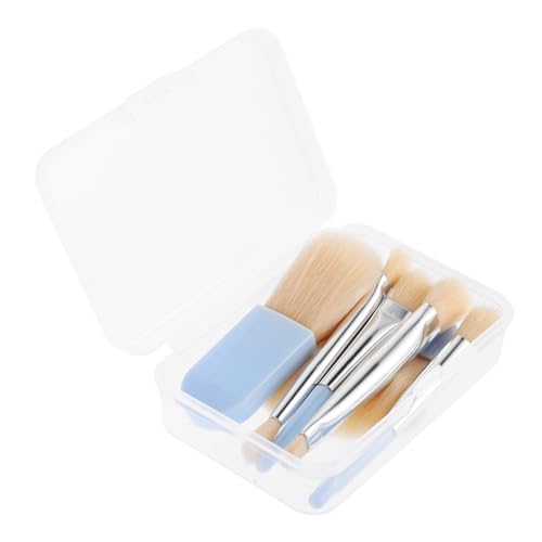 Ipetboom Gesichts-make-up-pinsel Frauen Mini-pinsel Etui Tragbar Für Reisen Für Augen Lidschatten Grundierung Puder Weiche Borsten Für Gesicht von Ipetboom