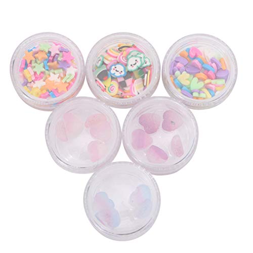 Ipetboom Maniküre Polymer-aufkleber Keramikscheiben Maniküre-patches in Bonbonfarben Dekorative Stücke Diy-nagelkunst-zubehör Mit Stern Und Fruchtscheiben-design von Ipetboom