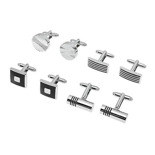 Ipetboom 1 Satz Manschettenknöpfe Herren Set Teiliges Set Mit Klassischem Design Für Anzüge Business Besondere Anlässe Glänzende Oberfläche 4 Paare Ipetboom 1 Satz Manschettenknöpfe Herren Set Teiliges Set Mit Klassischem Design Für Anzüge Business Besondere Anlässe Glänzende Oberfläche 4 Paare von Ipetboom