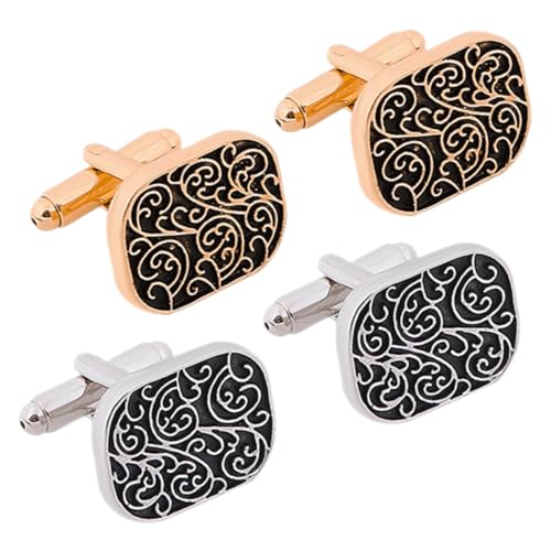 Ipetboom 1 Satz Manschettenknöpfe Hochzeit Herren Stilvolle Bräutigam Manschettenknöpfe Smokingknöpfe Anzugknöpfe Smokinghemd Ohrstecker Kleidung Accessoire Kleidung Schmuck 2 Paare von Ipetboom