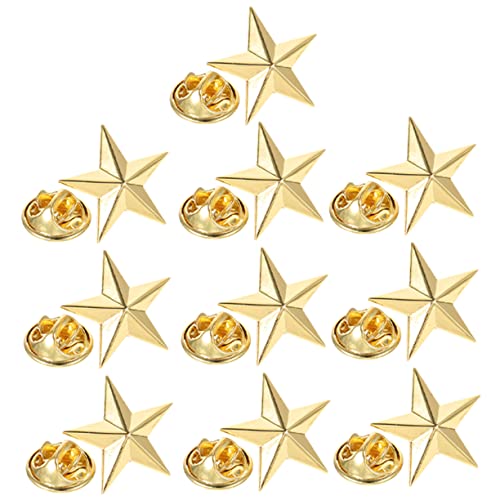 Ipetboom 1 Satz Pentagramm-abzeichen Für Sternenzauber Form Bestickt Fünf Damit Nicht Party Stifte Dekorationen Flecken Anstecknadeln Männer Punkt Legierung Golden 10 Stück Ipetboom 1 Satz Pentagramm-abzeichen Für Sternenzauber Form Bestickt Fünf Damit Nicht Party Stifte Dekorationen Flecken Anstecknadeln Männer Punkt Legierung Golden 10 Stück von Ipetboom