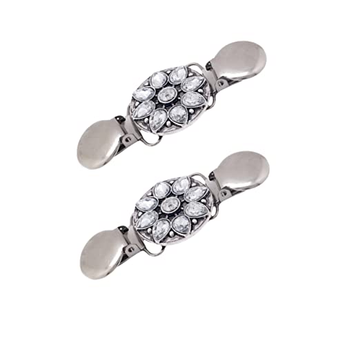 Ipetboom 1 Satz Pullover-clip Für Frauen Bobby Clips Frauenpullover Leicht Party Strickjacke Clip Cardigan Clip Hair Claw Clip Broschenclip Aus Metall Broschennadel Legierung Silver 2 Stück von Ipetboom