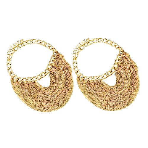 Ipetboom Gold Quaste Fußkettchen Für Damen Punk Geschichtet Fußkettchen Modische Fußkette Schmuck Für Strand Party Und Alltag Elegantes Design Mit Quasten Geschenkidee Für Frauen Und von Ipetboom