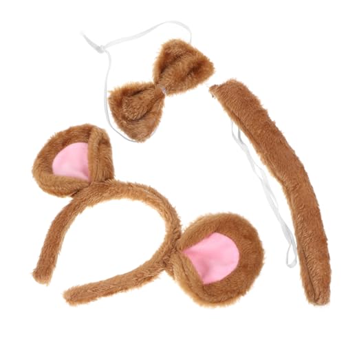 Ipetboom 1satz Kostümset Mit Ohrenschützern Und Fliege Für Halloween Und Rollenspiele Tierkostüm Für Erwachsene von Ipetboom