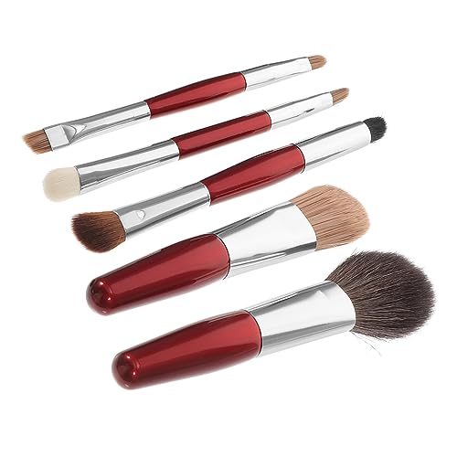 Ipetboom 1 Satz Schminkpinsel Mit Tasche Lippenbürste Pinsel Handhaben Make-up Pinsel Plüsch Bleistiftbeutel Make-up-tool Applikator Makeup Bürsten Wolle Mädchen Doppelte Bürste Kosmetik von Ipetboom