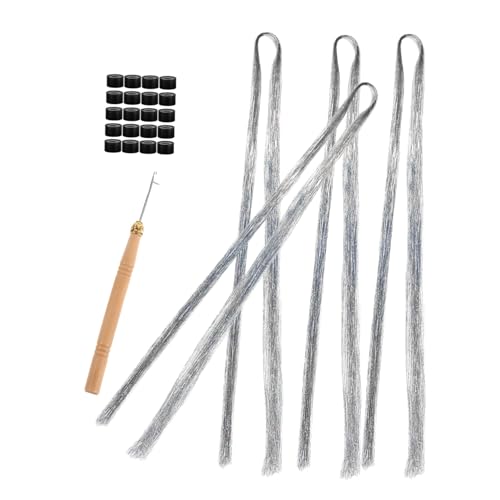 Ipetboom 1satz Haarsträhnen Set Für Mädchen Pet-laserhaarsträhnen -häkelnadel Haarverlängerungsringe Funkelnde Haaraccessoires Für Partys Und Besondere Anlässe Ipetboom 1satz Haarsträhnen Set Für Mädchen Pet-laserhaarsträhnen -häkelnadel Haarverlängerungsringe Funkelnde Haaraccessoires Für Partys Und Besondere Anlässe von Ipetboom