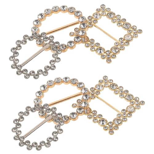 Ipetboom 1 Satz Shirt Clips Mit Kunstperlen Teiliges Für Stilvolle Bekleidung Schals Hüte T Shirts Einfach Zu Verwenden Die Körperform 6 Stück von Ipetboom