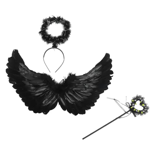 Ipetboom Stirnband-flügel-set Für Cosplay-bühnenauftritte Jungen- Und Mädchenkostüm Leicht Und Einfach Zu Tragen von Ipetboom