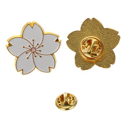 Ipetboom 2stücke Kirschblüten Brosche Modische Anstecker Dekorative Legierungsbrosche Befestigungsbrosche Für Kleidung Taschen Schals von Ipetboom