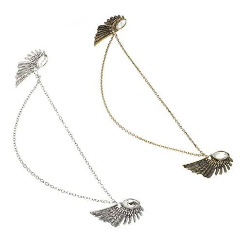 Ipetboom 2stücke Winkel Flügel Schal Clip Cardigan Hemd Kragen Clip Für Alltags Und Festtagsoutfits Passt Zu Pullovern Kleidern Und Mänteln Glatte Oberfläche Vintage Stil von Ipetboom