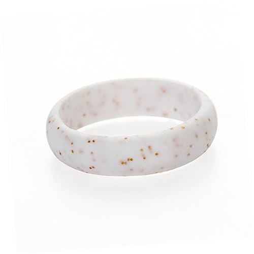 Ipetboom 1 Satz Teiliges Sportliche Silikon Ringe Mit Glitzer Dünn Und Stapelbar Für Gym Yoga Reisen Atmungsaktiv Und Langlebig Hautfreundlich 10 Stück von Ipetboom