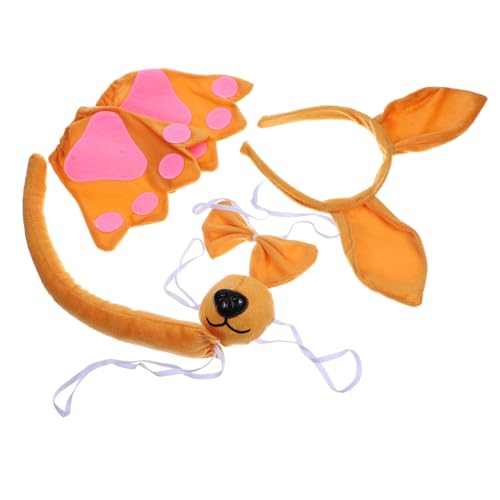 Ipetboom 1satz Tierkostüm Mit Känguru Ohren Und Fliege Für Halloween Cosplay Und Kindergeburtstagsfeiern Adorable Tier-accessoires Für Kreative Rollenspiele Und Fotografie von Ipetboom
