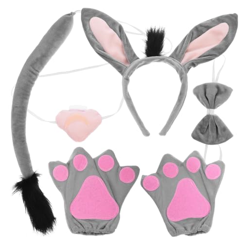 Ipetboom Esel Stirnband Set Tier Kostüm Zubehör Ohren Kopfschmuck Für Cosplay Halloween Party Beschwerdefrei von Ipetboom