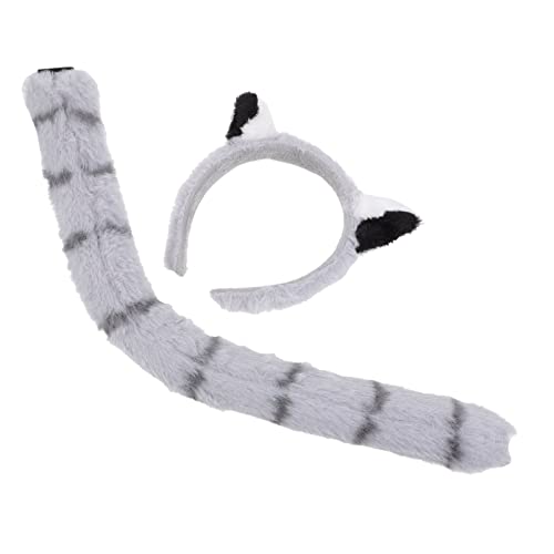 Ipetboom 1 Satz Tierstirnband Schwanz Bär ohren schwanz kragen pfoten Tier ohren und schwanz set fasching haarschmuck faschings haarschmuck kuscheltier Haarbänder Festival-Stirnband Cosplay von Ipetboom