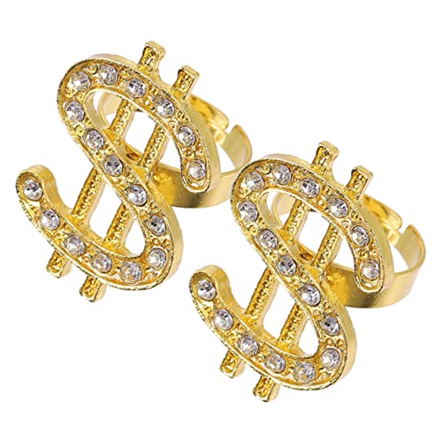 Ipetboom 1 Satz Verstellbarer Offener Ring Mit Elegantes Schmuckaccessoire Für Damen Für Partys Hochzeiten Teiliges Modischer Geldring 2 Stück von Ipetboom