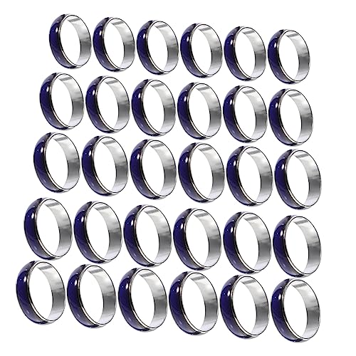 Ipetboom 1 Satz Vintage Stimmungsringe Farbwechselringe Für Frauen Vielfältige Farben Für Freunde Und Familie 50 Stück von Ipetboom