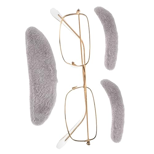 Ipetboom 1satz Kunstbart Augenbrauen Und Brille Für Alte Männer Kostüm-accessoires Für Großvater-dress-up Für Karneval Halloween Und Festlichkeiten von Ipetboom