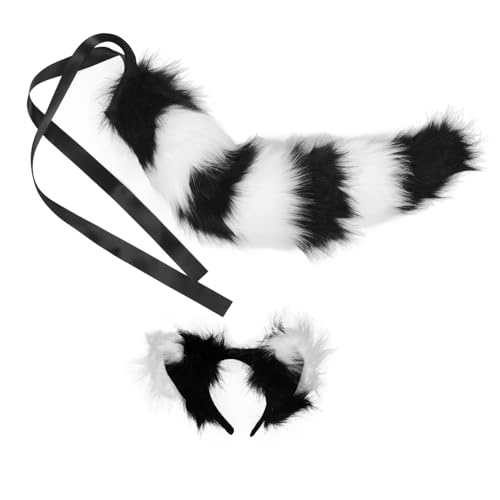 Ipetboom 1 Satz für Fursuit-Kopf Fuchsplüsch Cosplay Kopfschmuck Requisite Tierschwanz dekorativer Stütze Fuchs Cosplay Stirnband künstliche Schwanzdekoration Stoff von Ipetboom