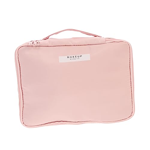 Ipetboom 1 Satz Kosmetische Aufbewahrungstasche Großes Make-up-etui Organizer Für Handtascheneinsätze Grosse Kapazität Makeup Tasche Baumwolle Lagerregal Tragbar Reisen Rosa von Ipetboom