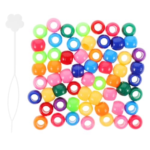 Ipetboom Farbige Haarperlen Für Dreadlocks Zöpfe Haarschmuck Diy Bastelmaterial Für Mädchen Mit Großen Perlen Zum Schmuckherstellen Und Haare Dekorieren von Ipetboom