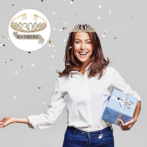 Ipetboom 1satz Geburtstag Krone Und Schärpe Für Mädchen Goldene Geburtstagskrone Mit Dekorativem Etikett Für Party-accessoires Und Feierlichkeiten von Ipetboom