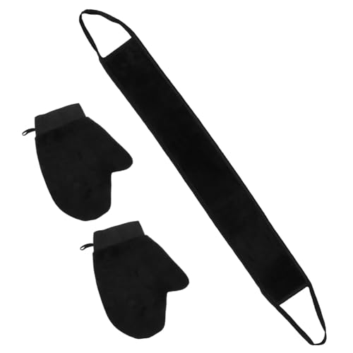 Ipetboom 1 Set Badeschaum-handschuh, Badehandschuh, Hautschrubber-handschuh, Mitt Für Sanftes Peeling, Ultimatives Peeling-badehandschuhe Und Handtücher-set von Ipetboom