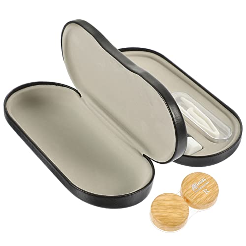 Ipetboom Brillenbox Aus Kunstleder Doppellagiges Brillenetui Tragbarer Brillen-Organizer Mehrzweck-brillenbehälter Für Reisen Und Zuhause Schützt Brillen Vor Kratzern von Ipetboom