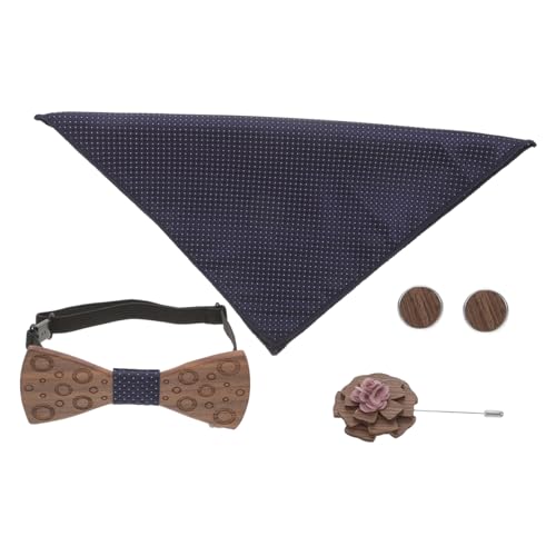 Ipetboom 1 Set Holzfliegen Set Dunkle Fliegen Für Herren Fliege Brosche Krawattennadel Und Manschettenknöpfe Gentleman Accessoires Herren Manschettenknöpfe Einstecktücher Für Ipetboom 1 Set Holzfliegen Set Dunkle Fliegen Für Herren Fliege Brosche Krawattennadel Und Manschettenknöpfe Gentleman Accessoires Herren Manschettenknöpfe Einstecktücher Für von Ipetboom