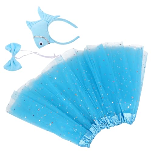 Ipetboom 1 Set Seefisch Stirnbandrock Partykostüm Fischkostüm Für Damen Und Meerestiere Dekoration Ozeantier Partydekorationen Kinderparty Kopfbedeckung Schwamm von Ipetboom