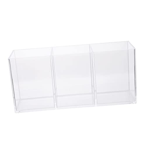 Ipetboom 1 Stück 3 Aufbewahrungsrohr Aus Acryl Aufbewahrungskommode Durchsichtiger Make-up-organizer Klares Federmäppchen Make-up-koffer-organizer Reisen Schublade Stifthalter Bürste Büro von Ipetboom