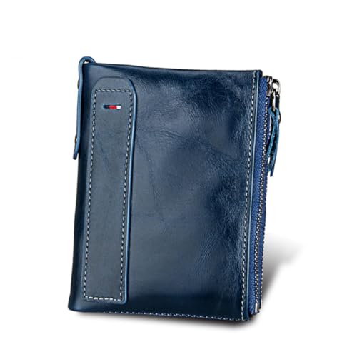 Ipetboom 1 Stück Diebstahl-bürstenclip Herren Geldbörse Kreditkartenetui Herren Reißverschluss Brieftasche Multifunktionale Geldbörse Modisches Portemonnaie Blue von Ipetboom