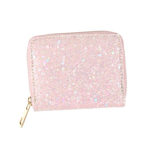 Ipetboom Damen Geldbörse mit Reißverschluss Gefrostete PU Münzgeldbörse Kleine Wechselgeldbörse für Handtasche und Rucksack für Reisen und Alltag von Ipetboom