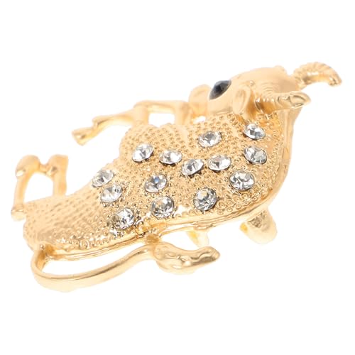 Ipetboom 1 Stück Goldene Bullenbrosche Legierung Trendige Modebrosche für Männer zur Dekoration bei Partys Besonderen Anlässen Wie Valentinstag Geburtstagen Weihnachten von Ipetboom