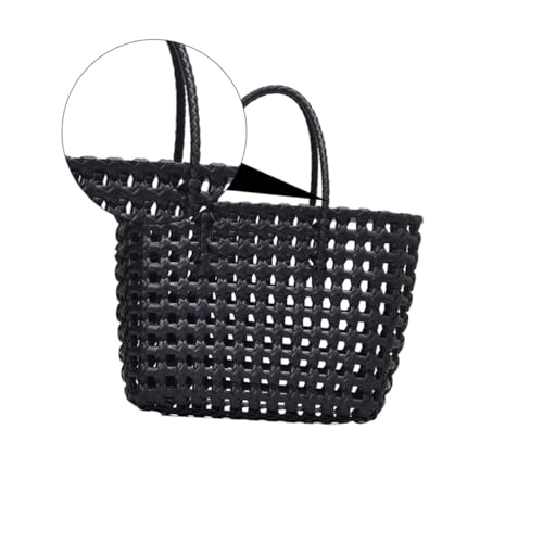 Ipetboom 1 Stück Großer Kapazitäts Handtasche Geflochtenem Stroh Modischer Damen Handtasche im Hollow Design Vielseitig Einsetzbar als Schultertasche oder Korbtasche für Strand Party und Ipetboom 1 Stück Großer Kapazitäts Handtasche Geflochtenem Stroh Modischer Damen Handtasche im Hollow Design Vielseitig Einsetzbar als Schultertasche oder Korbtasche für Strand Party und von Ipetboom