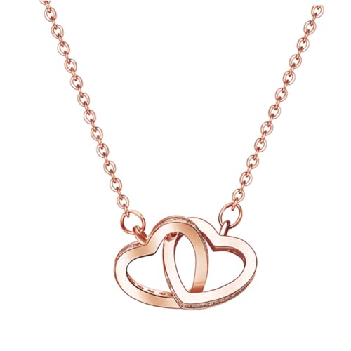 Ipetboom 1 Stück Herzförmige Halskette Sterling Silber Kette für Besondere Anlässe Perfektes für Weihnachten Geburtstage Valentinstag Kreative Schmuckgestaltung für Frauen von Ipetboom