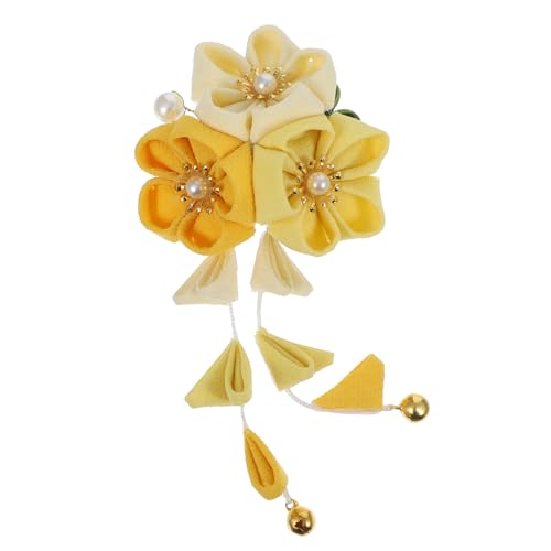 Ipetboom 1stück Kimono Haaraccessoire Mit Handgemachter Stoffblume Und Quaste Traditionelle Chinesische Haarschmuck Für Hochzeiten Partys Und Cosplay von Ipetboom