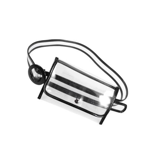 Ipetboom Transparente PVC Handy-geldbörse Mit Verstellbarem Gürtel Eleganter Für Frauen Für Shopping Reisen Und Partys Schwarz von Ipetboom