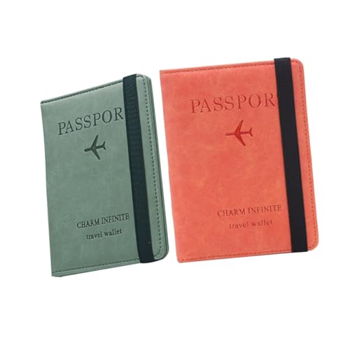 Ipetboom 1 Stück Multifunktionale Ausweistasche RFID-kartenetui Reisebrieftasche Bankkartenetui RFID -Pass -Brieftasche Reiseveranstalter Inhaber Von Reisedokumenten Dokumententräger Orange von Ipetboom