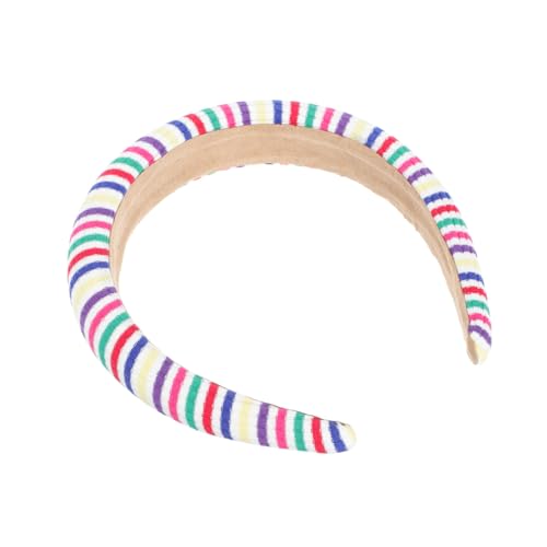 Ipetboom 1stk Regenbogen-stirnband Make-up-stirnband Haarschnitt-ornament Regenbogen-haarband Dekor Kopfschmuck Satin-stirnbänder Stirnband Für Kinder Damen Meerjungfrau Stoff Hochzeit von Ipetboom