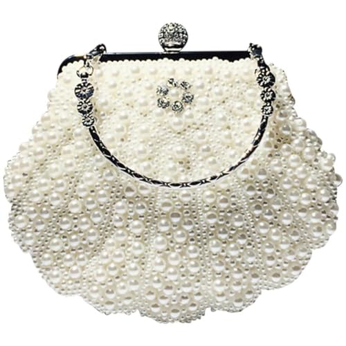Ipetboom 1 Stück Retro-Damen-Perlen-Clutch Perlen-Abendhandtasche Hochzeits-Clutch Für Damen Dating-Handtasche Mädchen Freizeittasche. von Ipetboom
