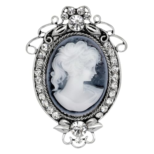Ipetboom 1 Stück Retro Resin Brosche für Damen Barock Anstecknadel Vintage Schmuck für Kleidung Taschen Accessoires für Partys Besondere Anlässe von Ipetboom