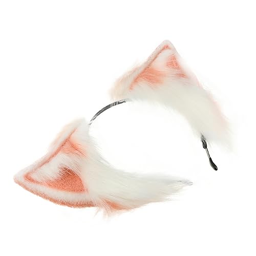 Ipetboom 1 Stück Stirnband mit Katzenohren Hallo Haarband mit Katzenohren Kostüm Plüschohren-Stirnband Mädchen Plüsch Katzenohren Kopfbedeckung plüschige katzenohren kopfbedeckung Stoff von Ipetboom