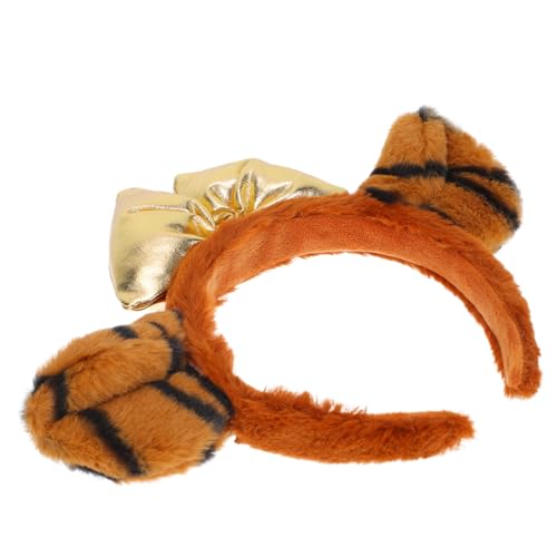 Ipetboom Haarreifen Mit Tigerohr-ornament Schönes Stirnband Aus Plüsch Und Party-kopfbedeckung Für Mottopartys Und Maskeraden von Ipetboom