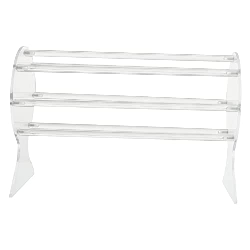 Ipetboom 1 Stück Stirnbandständer Anzeige sortiert Stand groß steht aufbewahrungstasche Scrunchie-Halter für Mädchen Scrunchie-Präsentationsständer Acryl Transparent von Ipetboom
