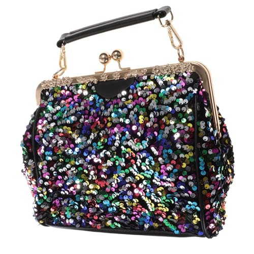 Ipetboom 1 Stück Stylische Umhängetasche für Damen Multifunktionale Schultertasche Pailletten Handtasche für Alltag und Besondere Anlässe für Handy Geldbörse und Persönliche Gegenstände von Ipetboom