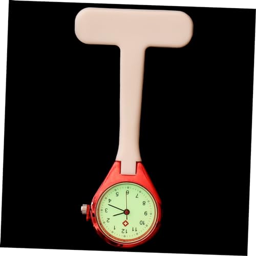 Ipetboom 1 Stück Taschenuhr medizinisch für betrachten Medical Watch Watches krankenschwesteruhr Broschenuhr uhrn ساعة يد Frauen Krankenschwester Uhr Schwesternuhr aus Silikon Kieselgel rot von Ipetboom