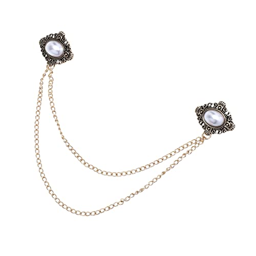 Ipetboom Retro Anzug Kragenclip 1 Stück Vintage Hemd Brustnadel Brosche Legierung Hochzeitsaccessoire für Männer Modischer Clip für Besondere Anlässe von Ipetboom