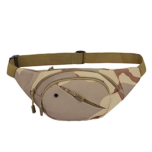 Ipetboom Oudtoor Sport Gürteltasche für Herren Hüfttasche für Handy mit Reißverschluss Camouflage Atmungsaktives Material für Sport und Reisen von Ipetboom