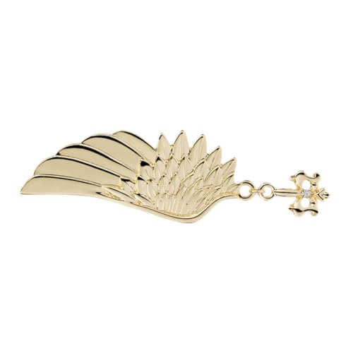 Ipetboom 1 Stück Wings Shaped Brosche für Frauen Anstecknadel Modisches Accessoire für Jacken Schals Hochzeiten Goldfarben von Ipetboom