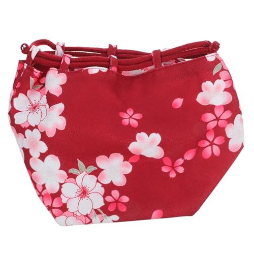 Ipetboom 1stück Cherry Blossom Muster Kordelzug Tasche Im Japanischen Stil Leicht Und Tragbar Kosmetik Und Münzgeldbörse Für Damen Für Unterwegs von Ipetboom